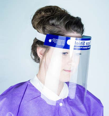 FACE SHIELD FULL LENGTH CLEAR 25 DS