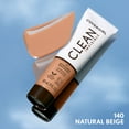 COVERGIRL Clean Invisible Foundation, Carded - 140 Natural Beige