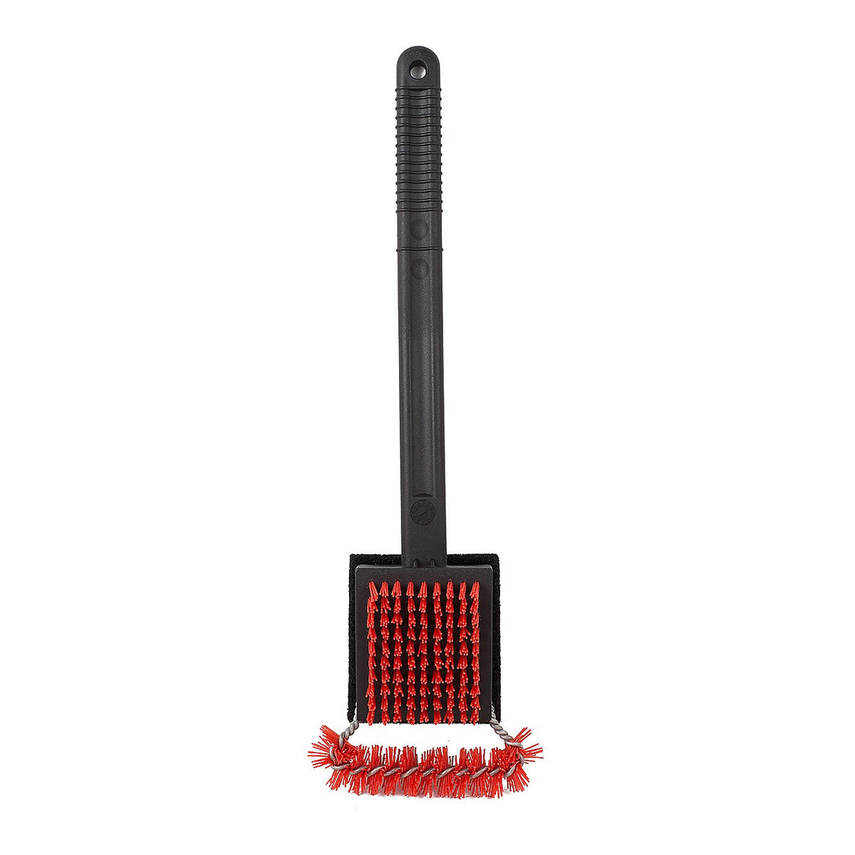 Mr. Bar-B-Q Oversized Triple Action Dual Grill Brush - Black