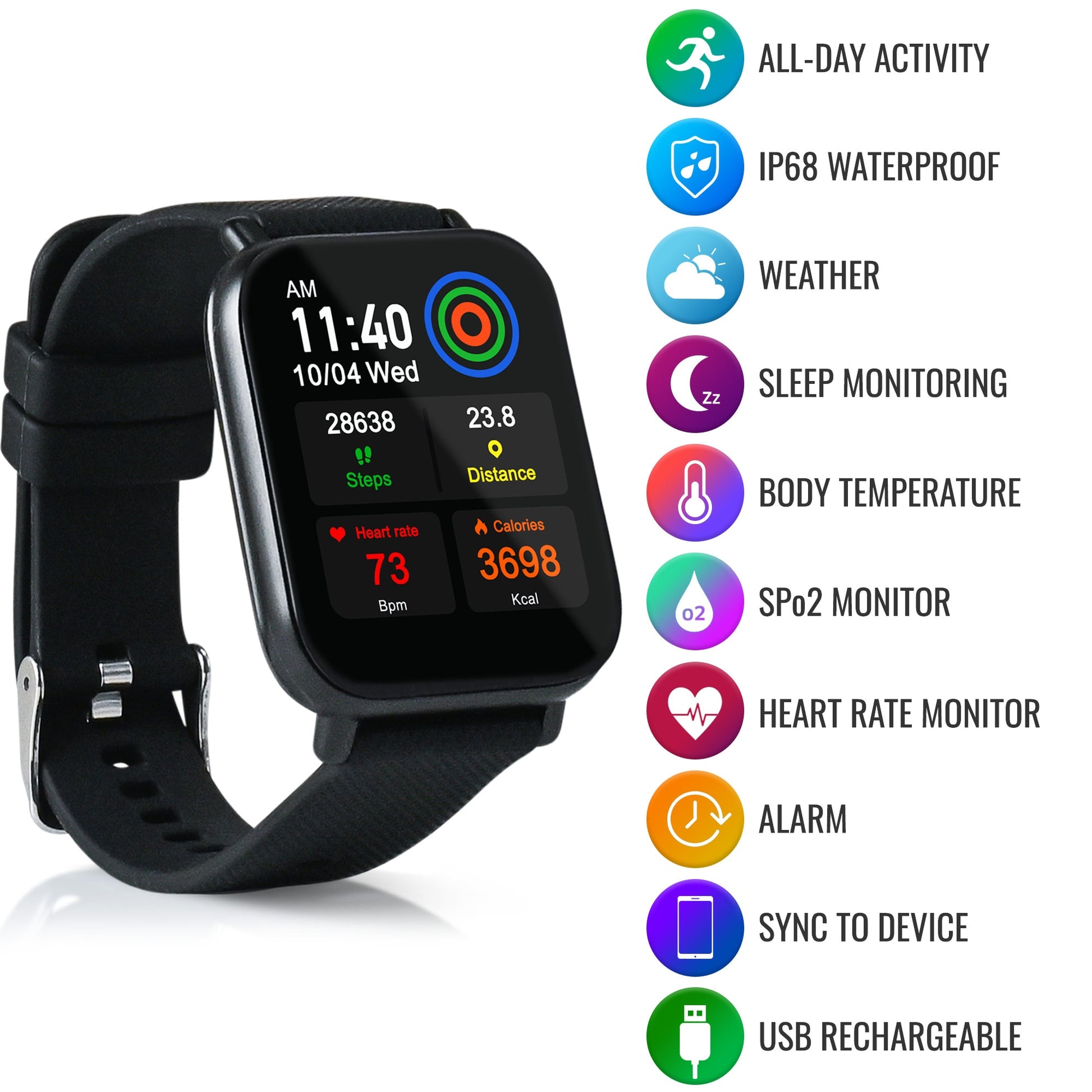 ZEWA SMART HEALTH SPORTS WATCH