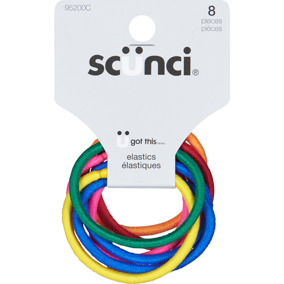SCUNCI ELASTICS BLACK 36 PK