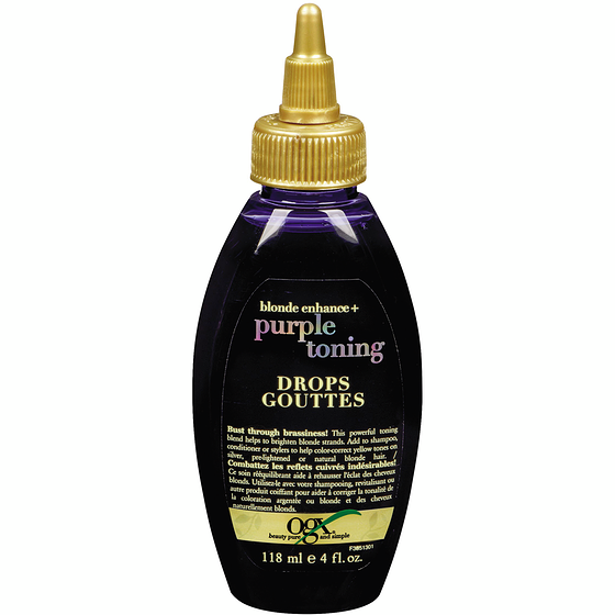 Ogx Blonde Enhance Purple Toning Drops 4oz
