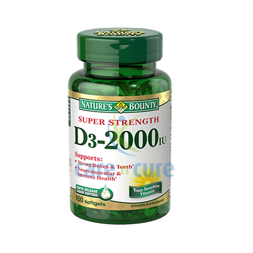 VIT D 2000IU SGC 150 CT NAT BOUNTY