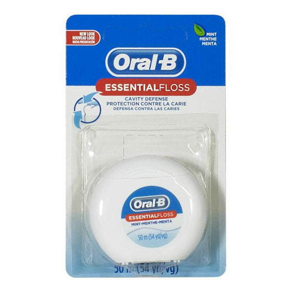 ORAL B ESSENTIAL FLOSS WAXED MINT 55YD