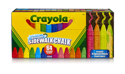 Crayola Washable Sidewalk Chalk, 16 count