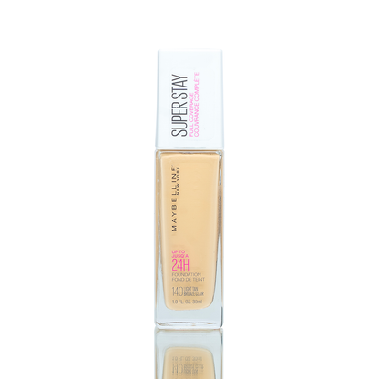 Maybelline Super Stay Full Coverage Liquid Foundation, 140 Light Tan, 1 fl oz