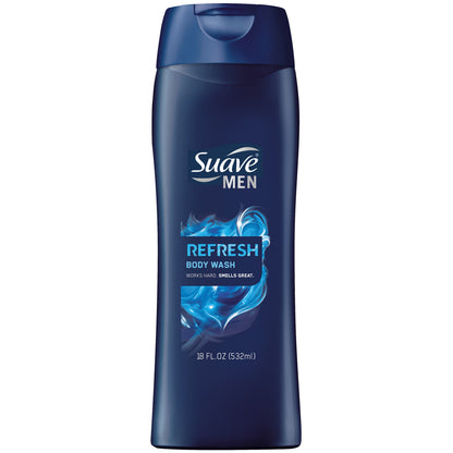 SUAVE MEN REFRESH HYDRATE BDY WASH 15OZ