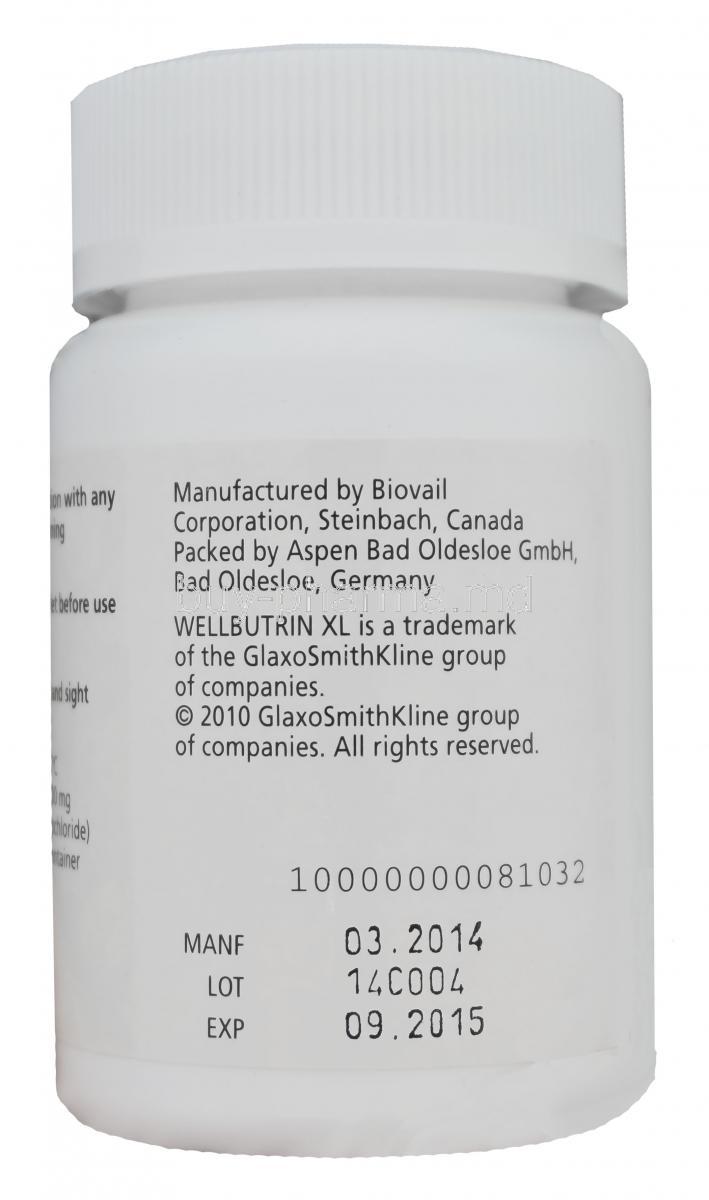 WELLBUTRIN XL TB 300MG 30