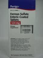 FERROUS SULFATE 324MG RED TAB 1000CT