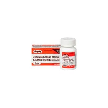 DOCUSATE SOD-SENNOSIDES 50-8.6MG TAB 100