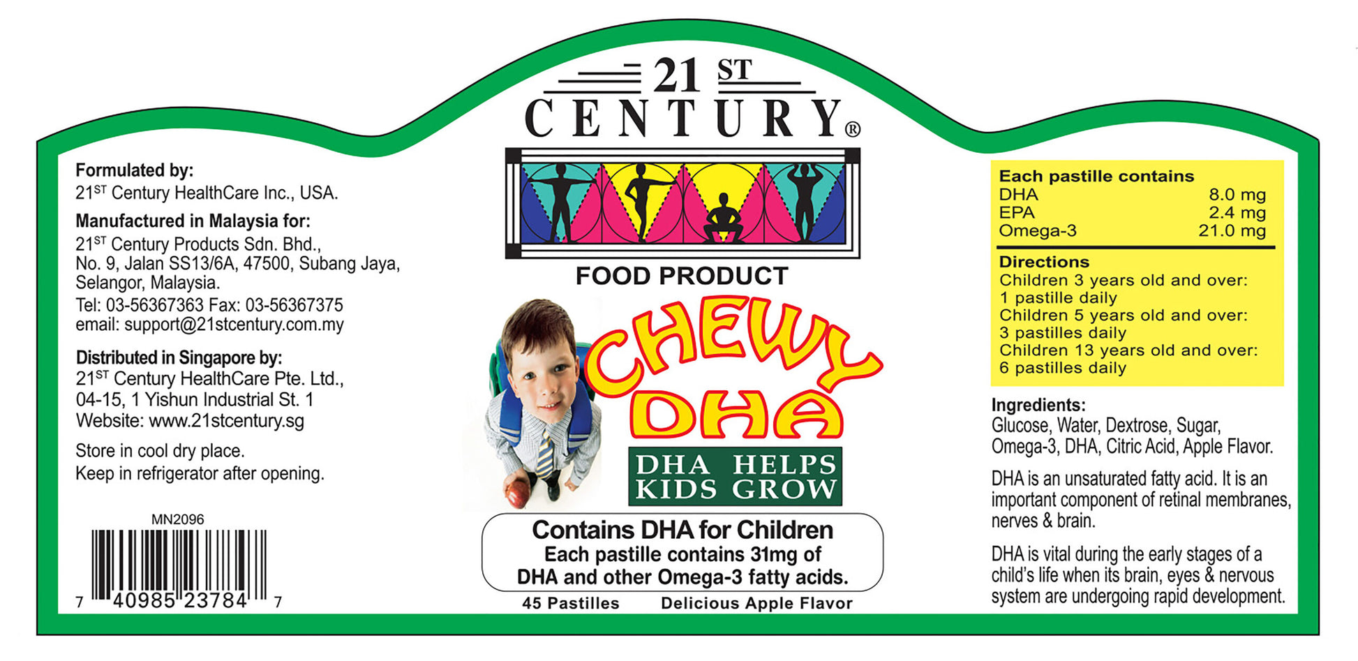 21ST CENTURY PNV +DHA KT 60+60