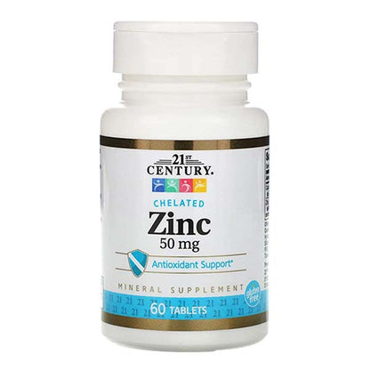 ZINC 50MG CHELATED TAB 110CT 21ST CENT