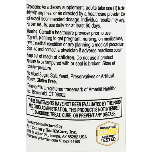 ESTRO SUPP MAX +ENRGY TAB 30CT 21ST CENT