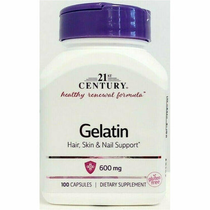 GELATIN 600MG CAP 100CT 21ST CENTURY