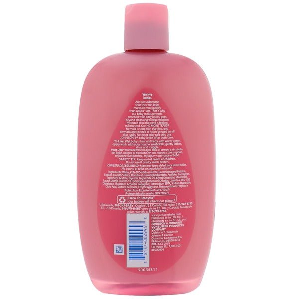 J&J BABY MOISTURE WASH     15z
