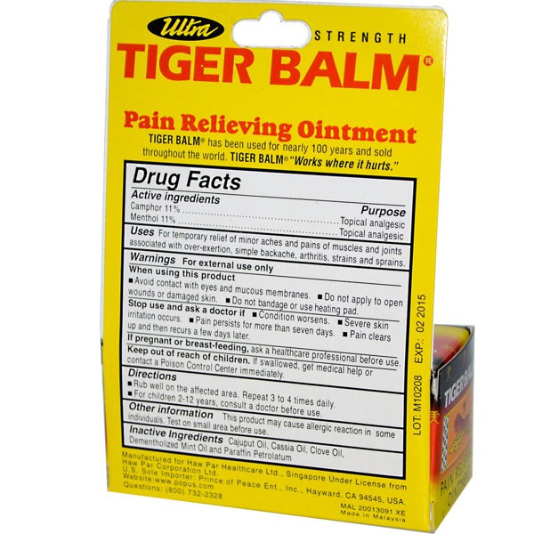 TIGER BALM ULTRA STRENGTH ONT 18GM