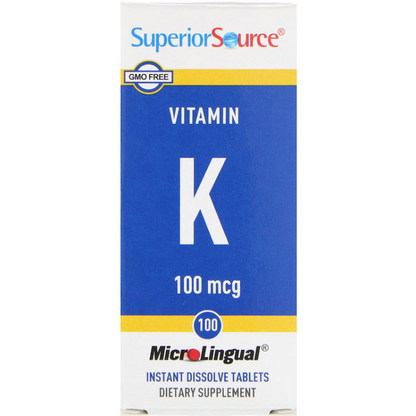 VIT K1 500 MCG TABLETS 30CT SUPERIOR