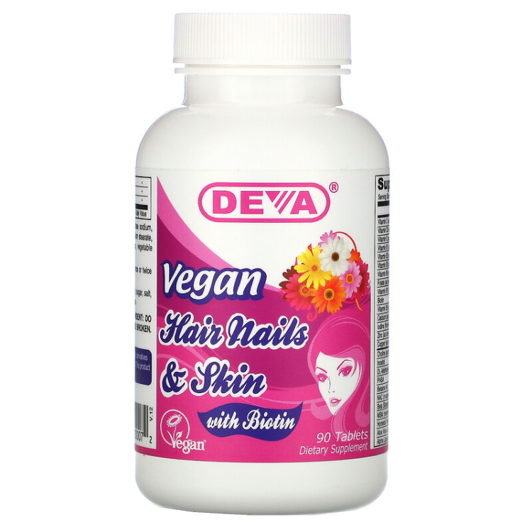 DEVA VEGAN VITAMINS HAIR,NAILS & SKIN,VEGAN