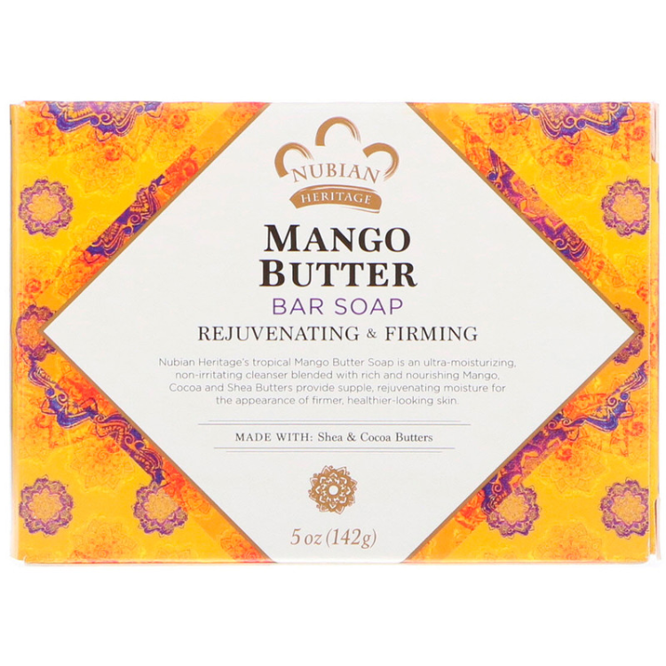 NUBIAN HERITAGE BAR SOAP,MANGO