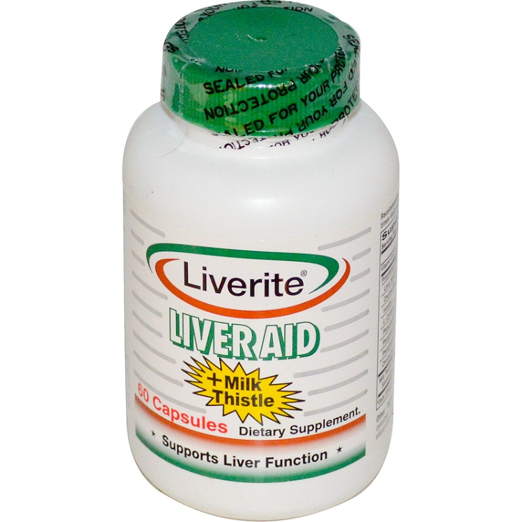 LIVERITE LIVER AID CP 60 W/MTHSL