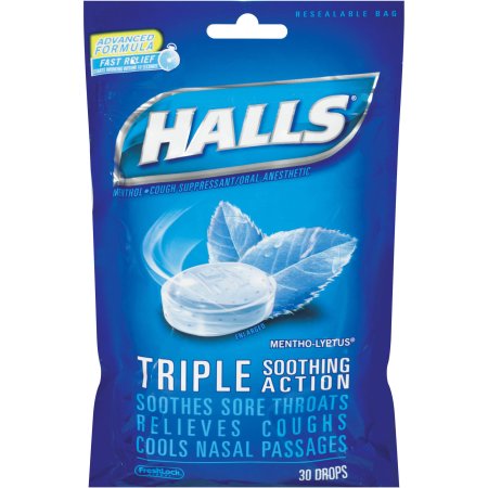 HALLS BAG MENTHO-LYPTUS 30CT