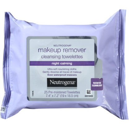 NEUTROGENA MAKEUP REMOV CLOTH CALM 25CT