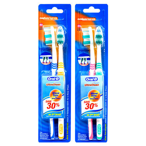 Oral-B Toothbrush Advanced Clean Medium 4 Count