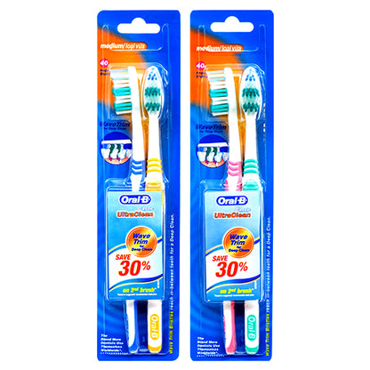 Oral-B Toothbrush Advanced Clean Medium 4 Count