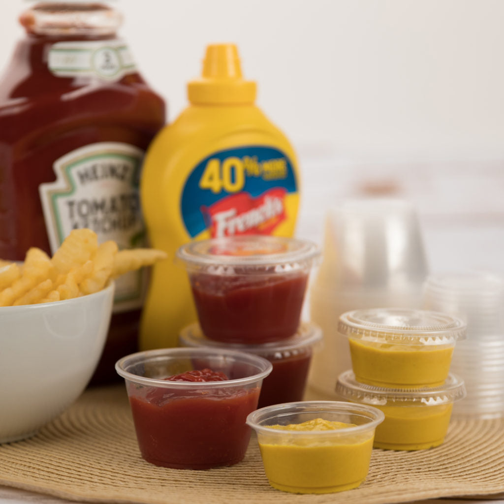 SENSATIONS 2 oz Portion Cups with Lids, 24 count