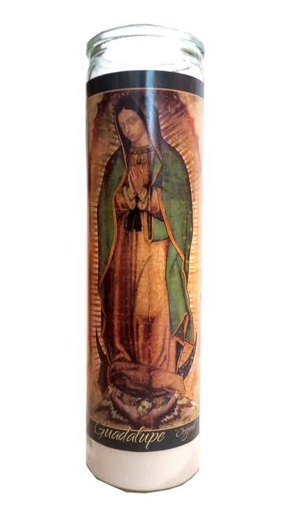 Star Candle Prayer Candle, 50Hr - Our Lady of Guadalupe