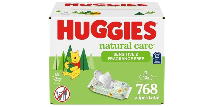 HUGGIES NATURAL CARE SENSITIVE WPE 56CT