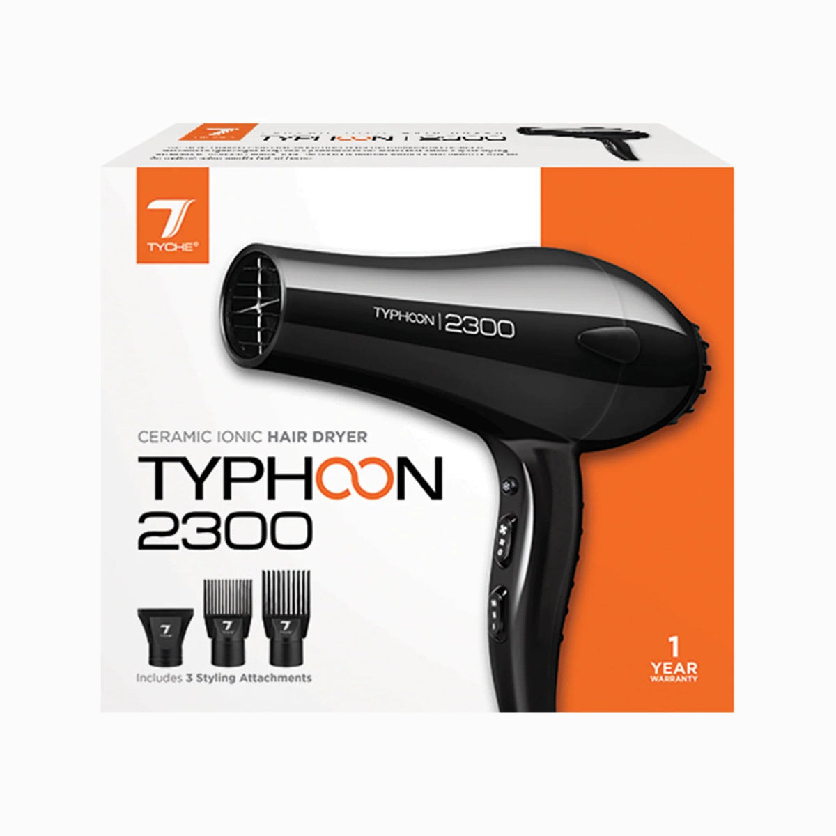 Tyche Typhoon 2300 Dryer Ceramic Ionic Black