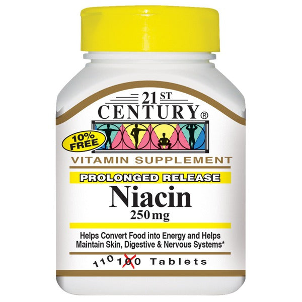 NIACIN 250MG TABLET PR 110CT 21ST CENT