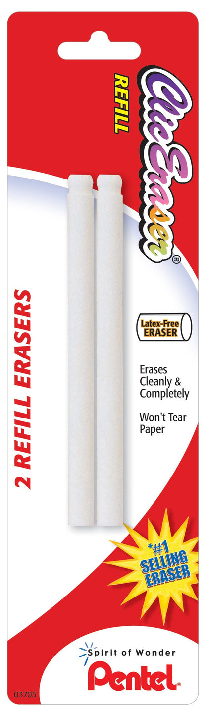 Refill Eraser For Clic Eraser 2-Pk