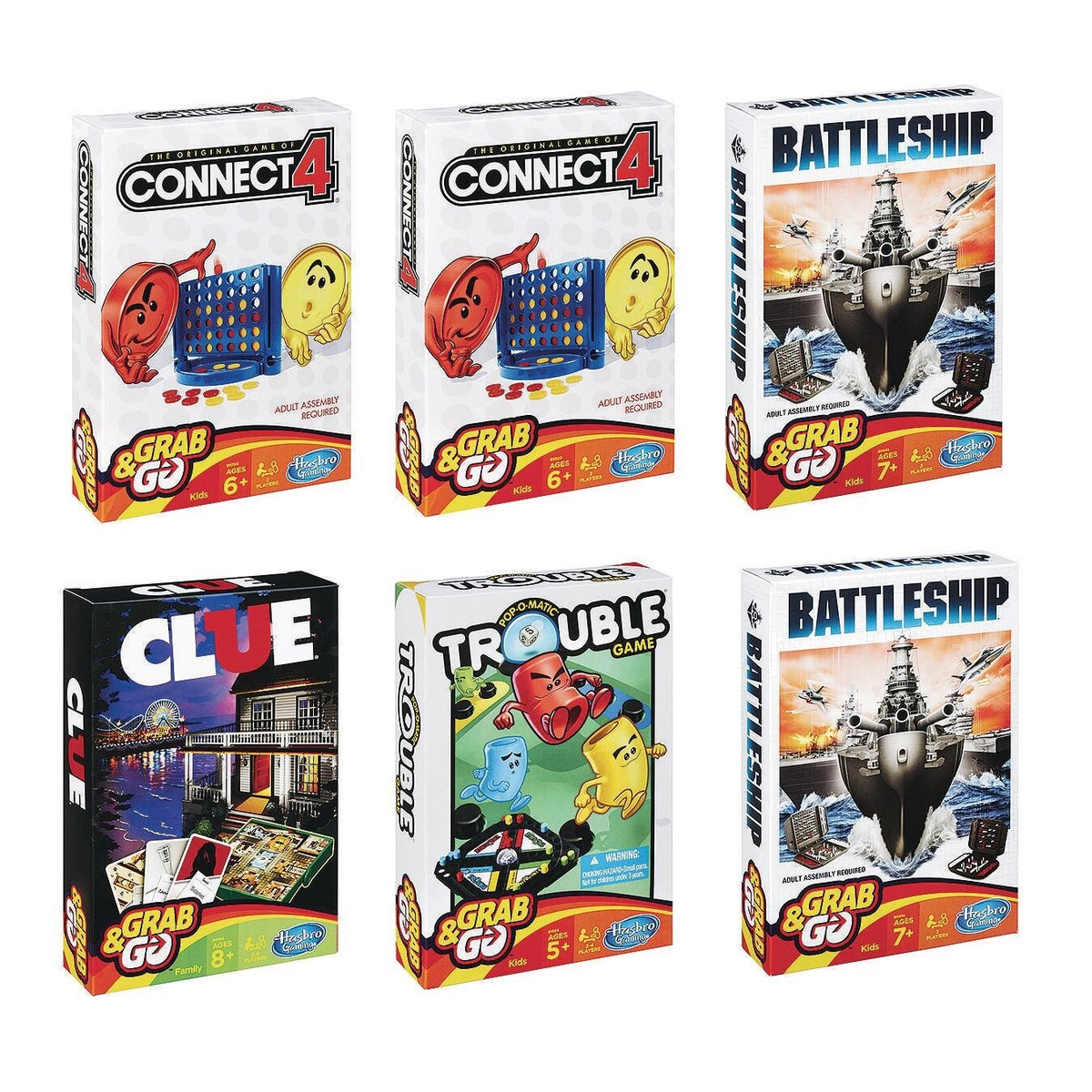 Hasbro Grab & Go Games, Assorted