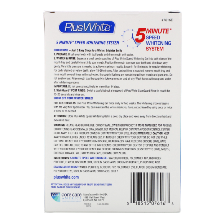 PLUS WHITE 5 MINUTE KT WHITENING
