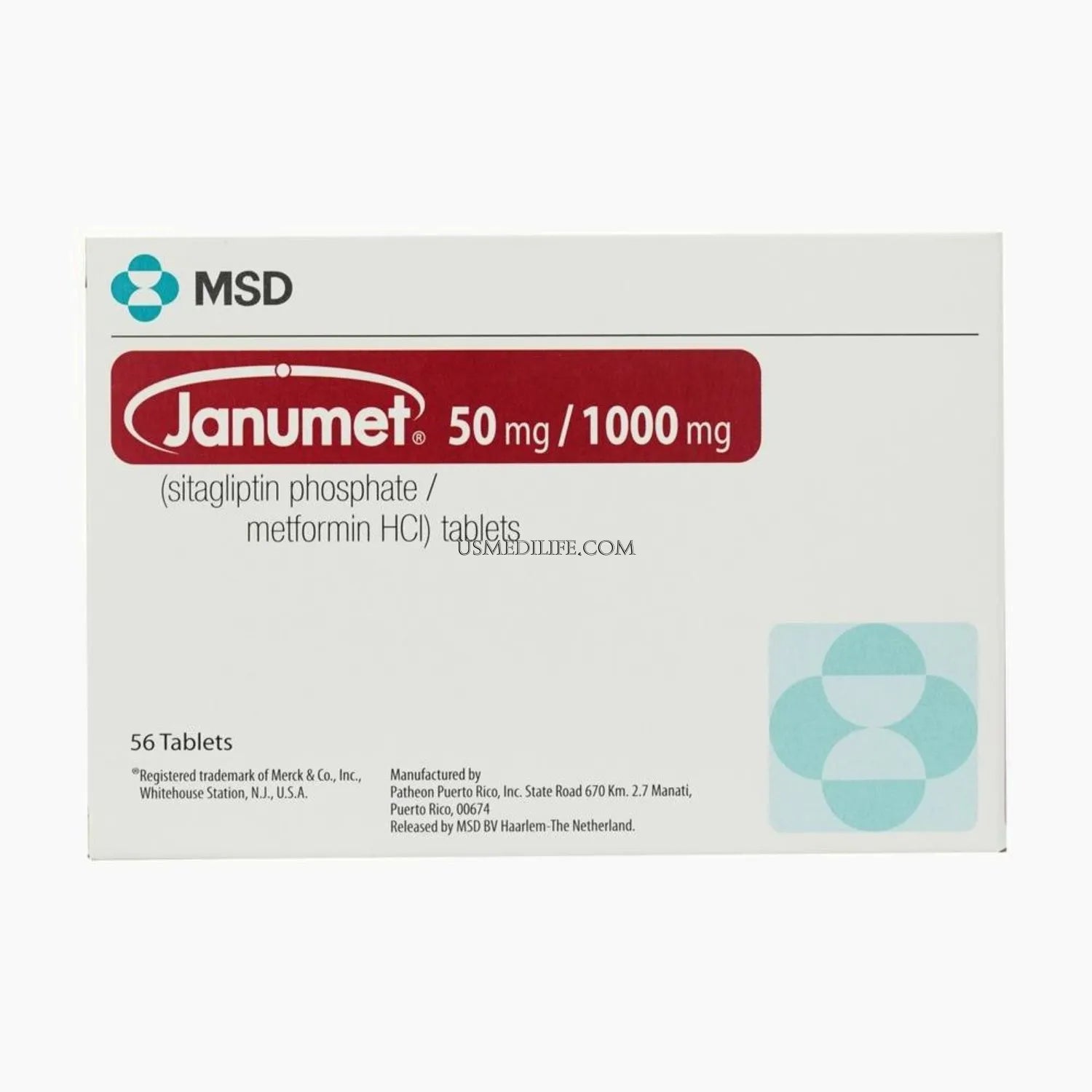 JANUMET TB 50-1000MG 180