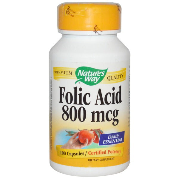NATURE'S WAY FOLIC ACID,800 MCG