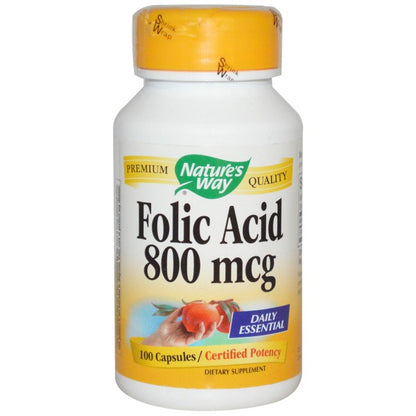 NATURE'S WAY FOLIC ACID,800 MCG