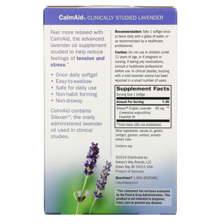 CALM AID SOFTGEL 30CT NAT WAY