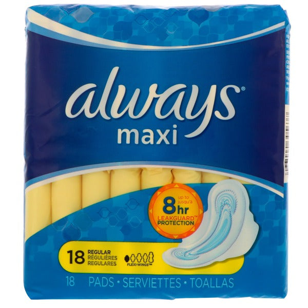 ALWAYS MAXI FLXW REG PAD 6X36CT