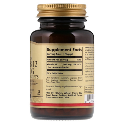 SOLGAR B-12,SBLNGL,LIQ,2000 MCG