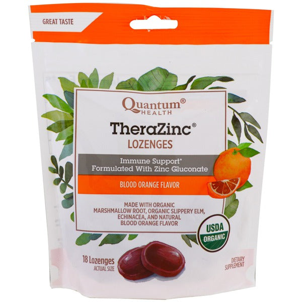 THERAZINC LOZ BLOOD ORANGE 18CT