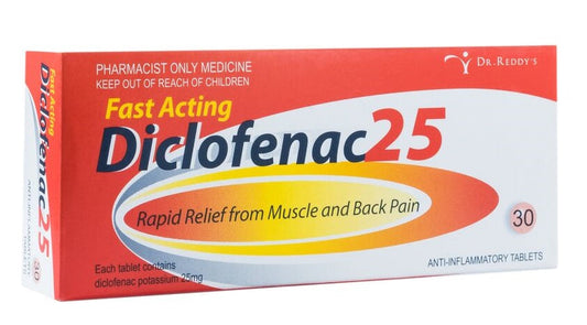 DICLOFENAC POT TB 25MG 30