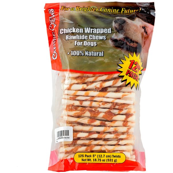 Paws Happy Life Rawhide Free Dog Chews Wrapped with Real Chicken
