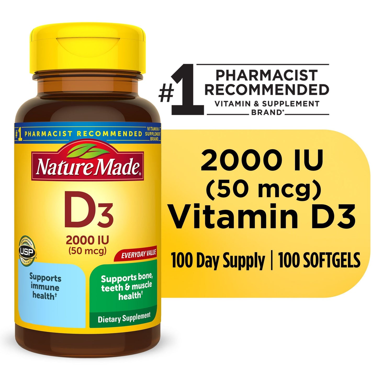 VITAMIN D3 TB 25MG-50MCG 100 CALC