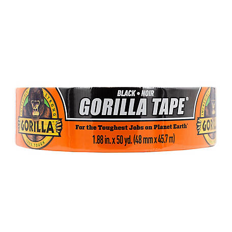 DUCK Color Duct Tape - Black, 1.88" x 20 yds