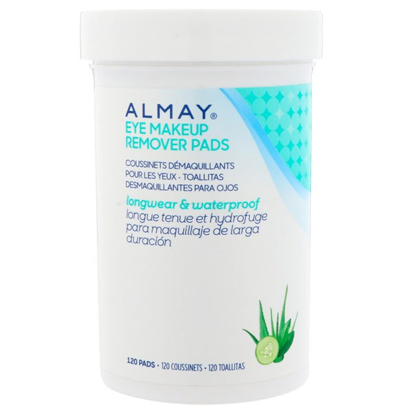 ALMAY Longwear & Waterproof Eye Makeup Remover Pads, 120 count
