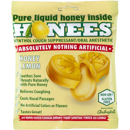 HONEES COUGH DROPS,HONEY LEMON