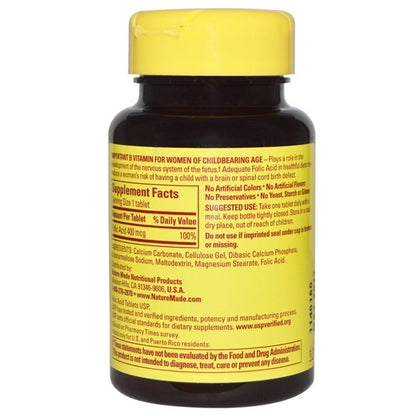 GNP FOLIC ACID 400 MCG TAB 250